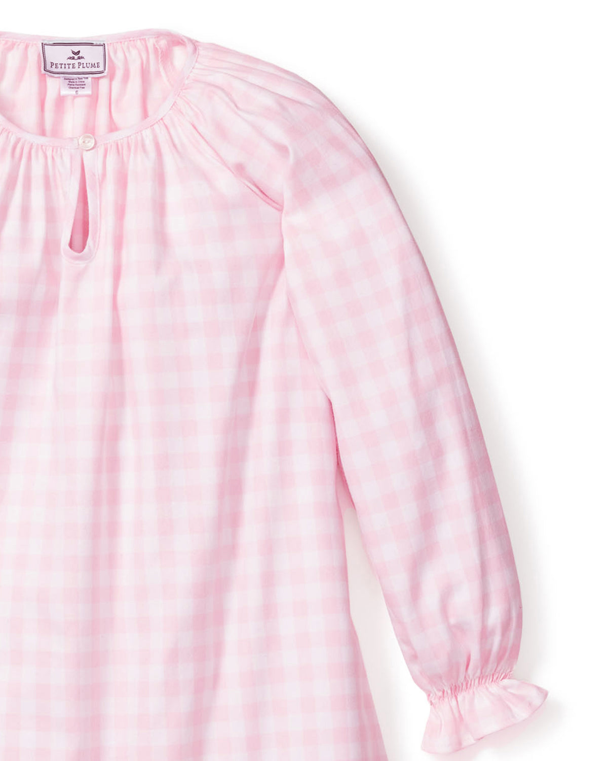 Pink Gingham Delphine Nightgown