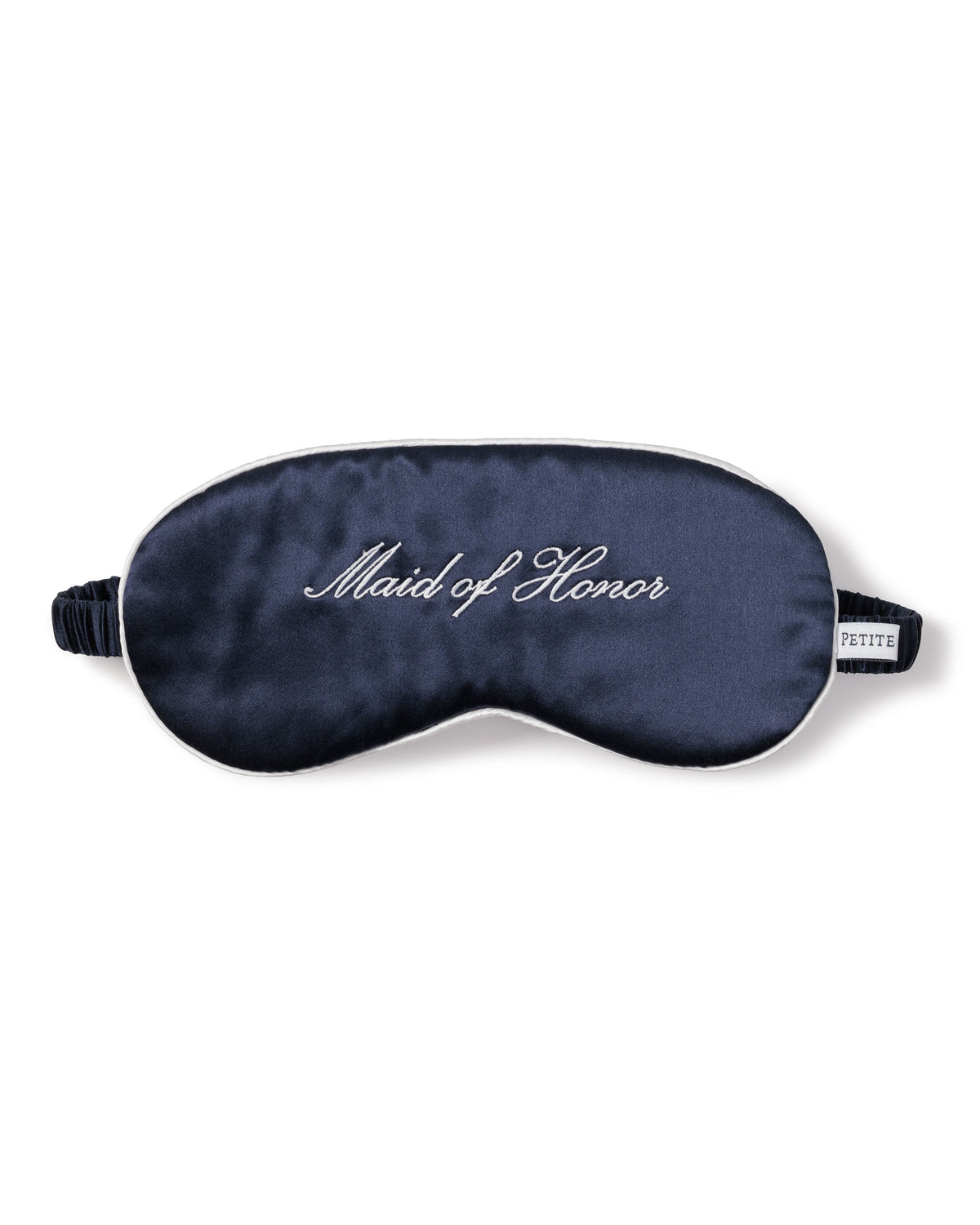 Navy Silk Maid of Honor Sleep Mask