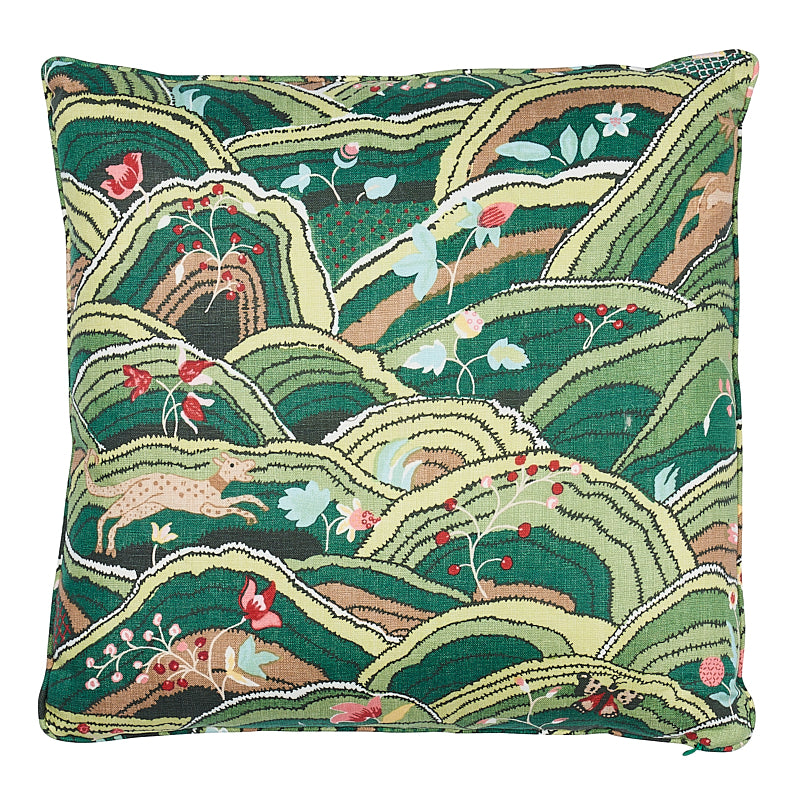 Rolling Hills 18" Pillow in Green