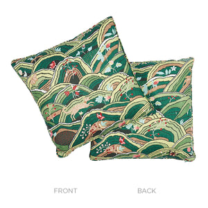 Rolling Hills 18" Pillow in Green