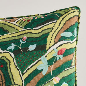 Rolling Hills 18" Pillow in Green