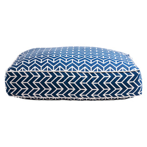 Chevron Dog Bed in Navy