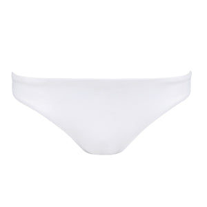 Women's White Low-Waisted Bikini Bottom