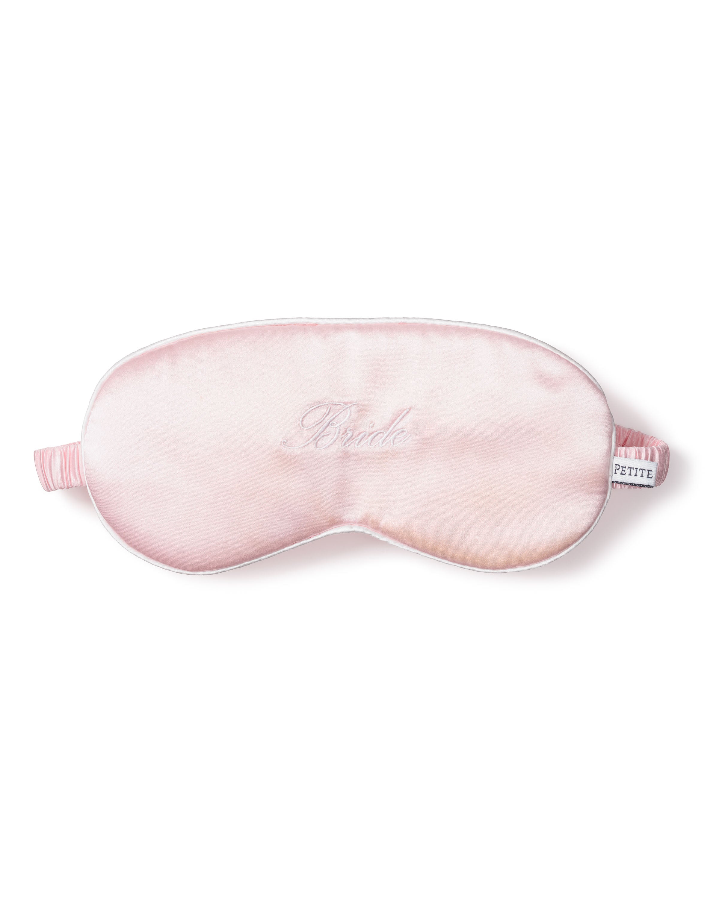 Pink Silk Bride Sleep Mask