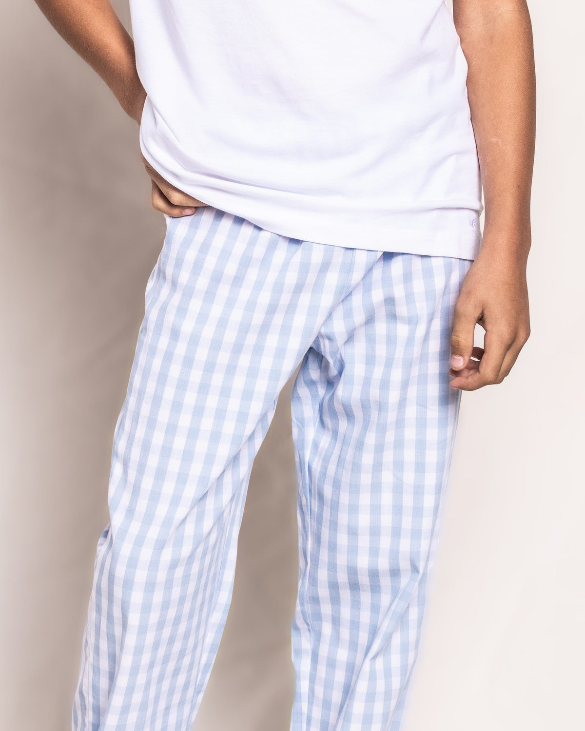 Children’s Light Blue Gingham Pajama Pants