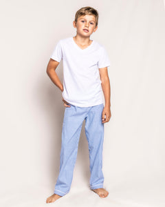 Children’s French Blue Seersucker Pajama Pants