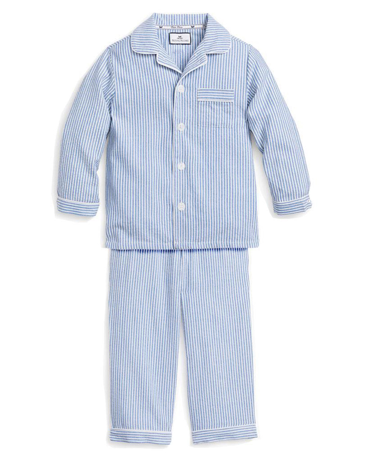 Children’s French Blue Seersucker Pajama Set