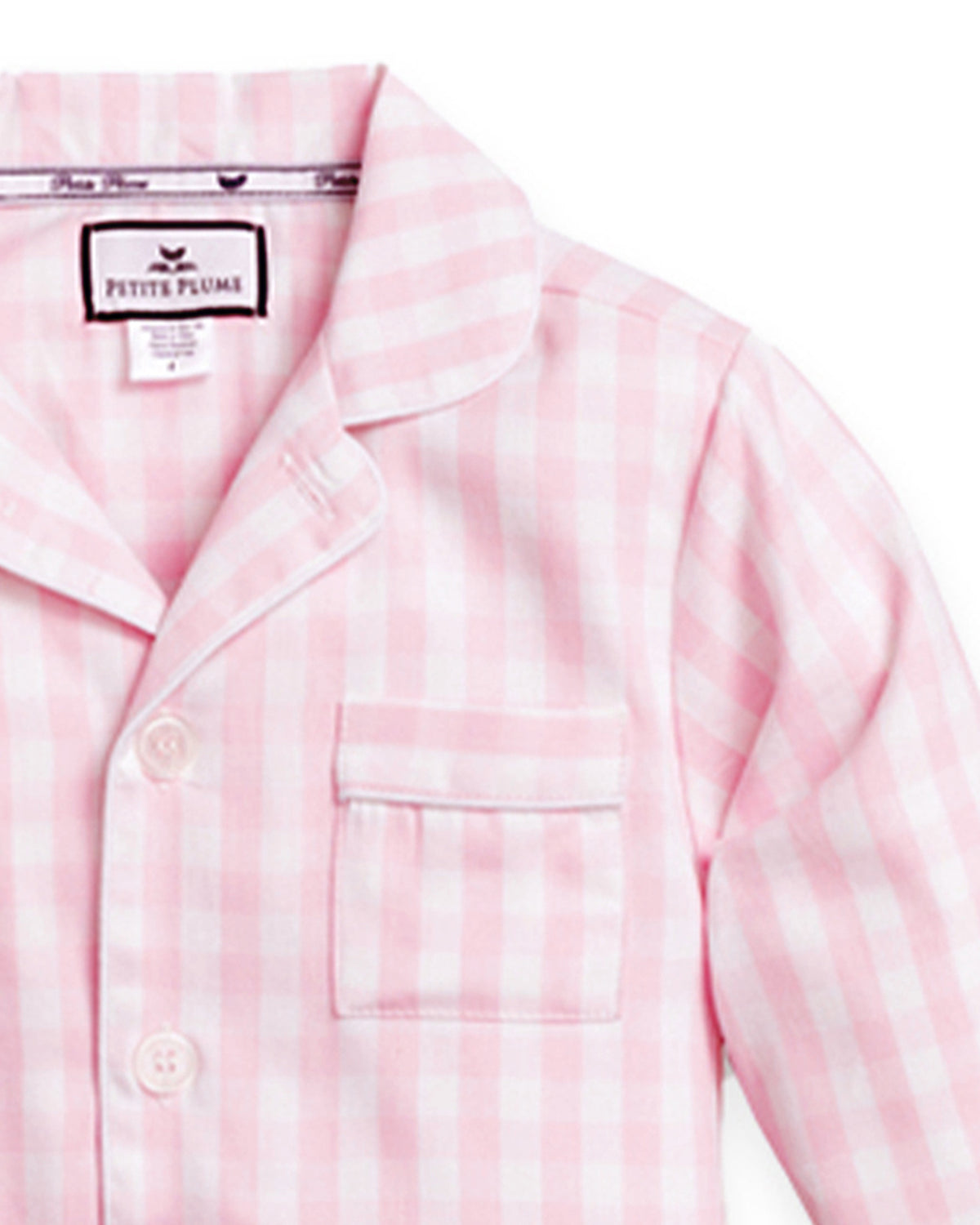 Pink Gingham Pajama Set