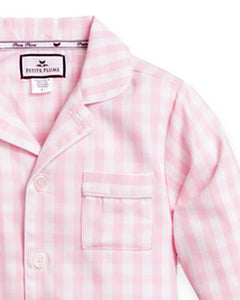 Pink Gingham Pajama Set