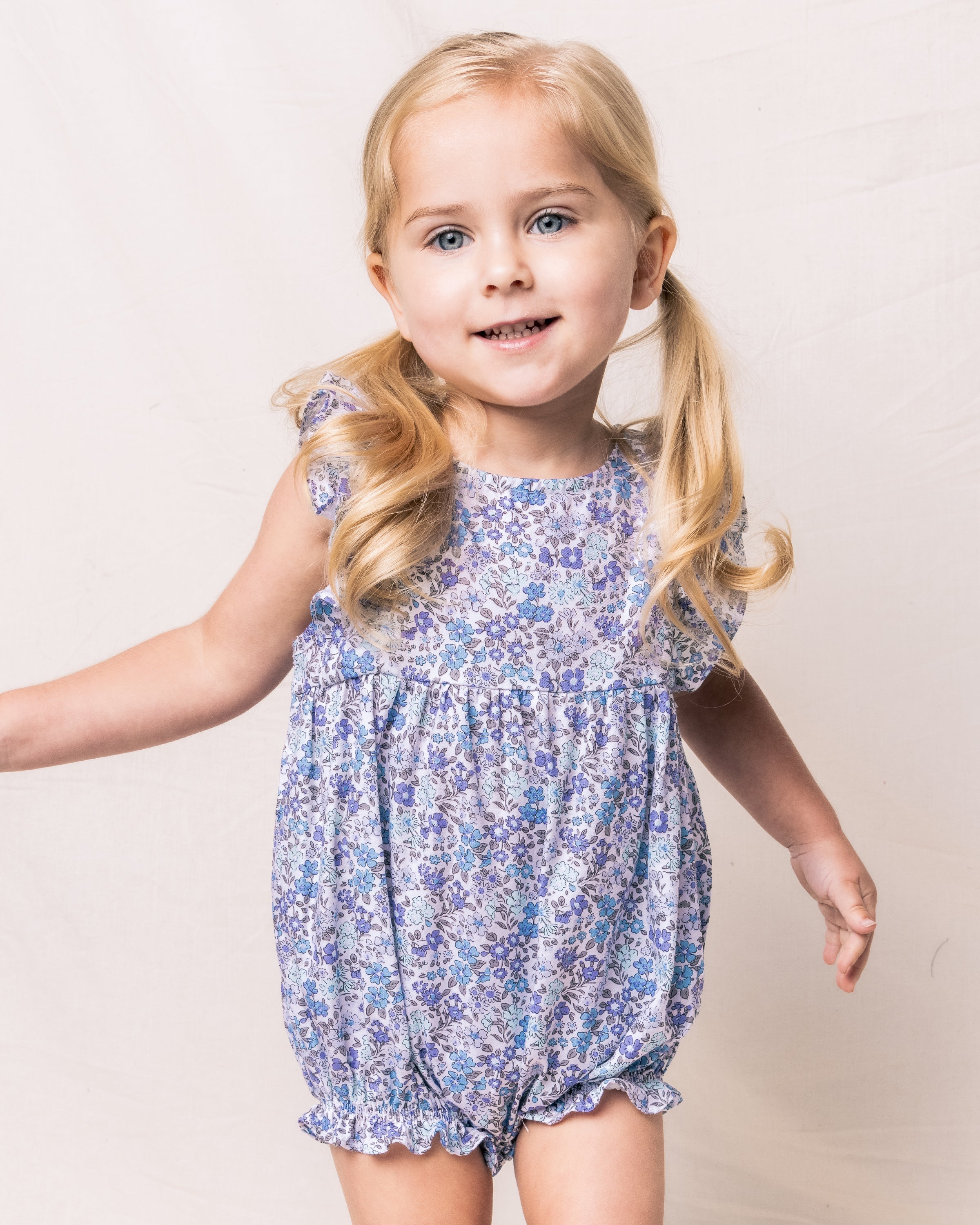 Children’s Fleur D'Azur Ruffled Romper