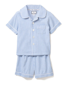 Children’s French Blue Seersucker Short Set