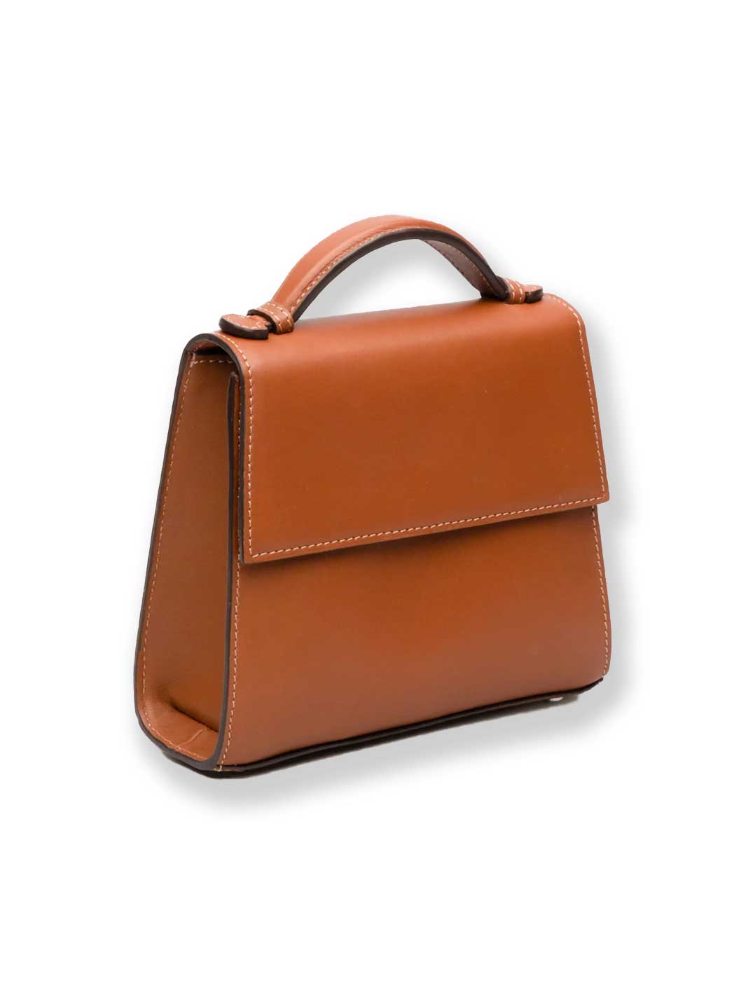 Hunting Season The Small Top Handle in Nappa#color_cognac