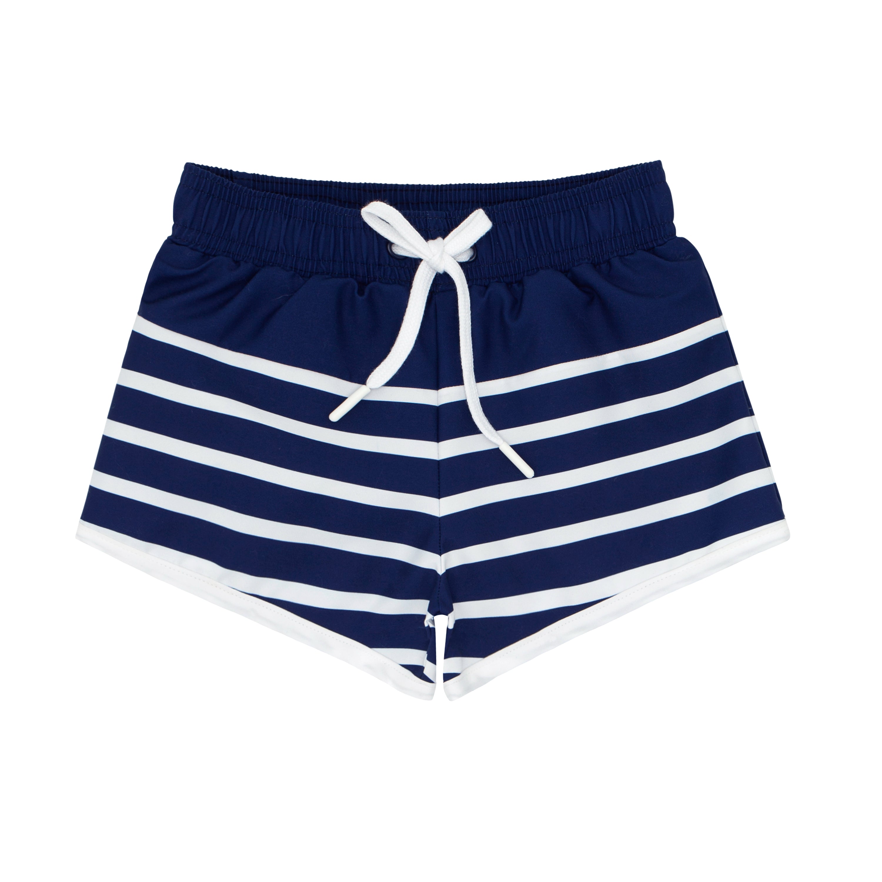 Boys Navy Breton Stripe Boardie