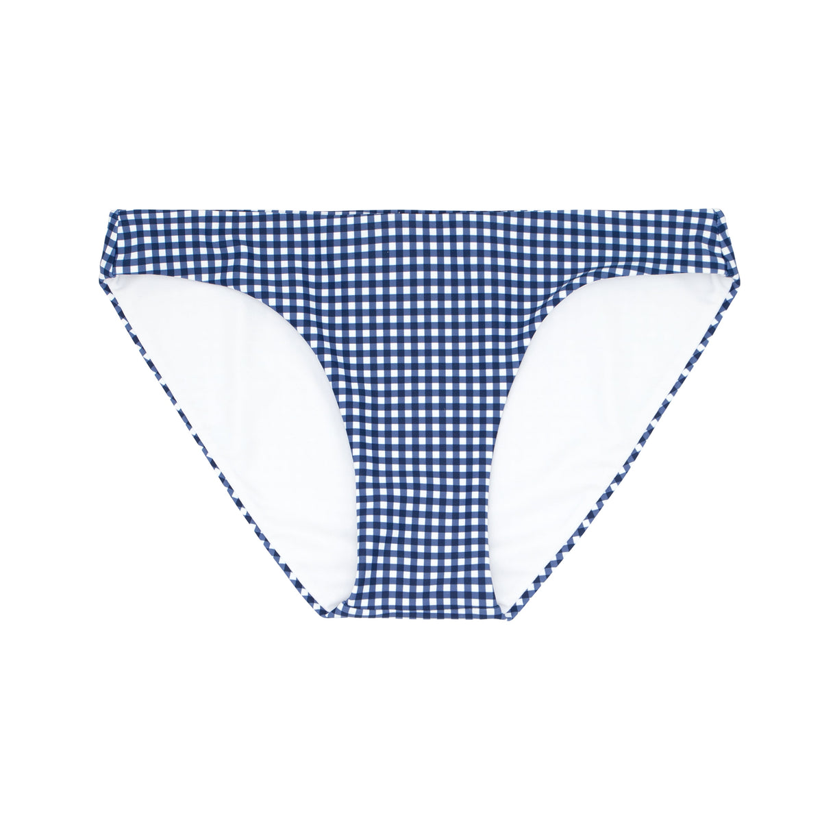 Women's Navy Gingham Bikini Bottom