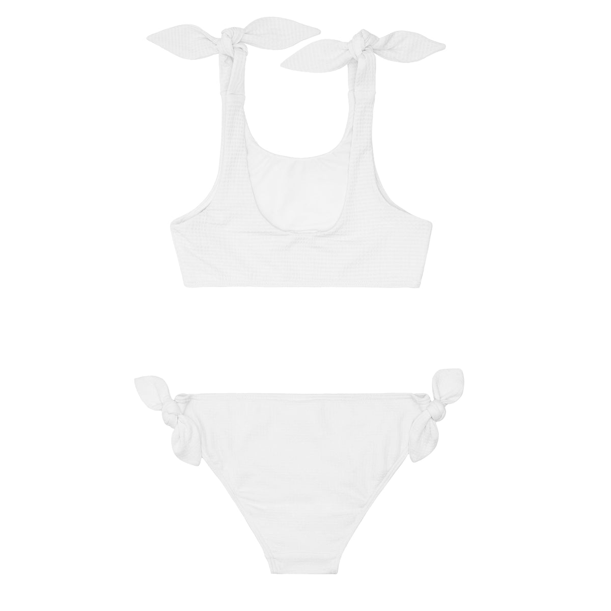 Girls Capeside White Tie-Knot Bikini