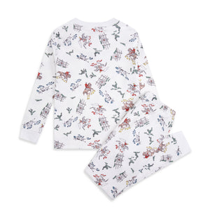 Children's Cowboy Pajamas in Cream