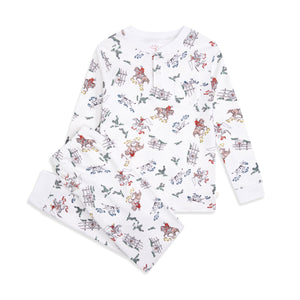 Children's Cowboy Pajamas in Cream