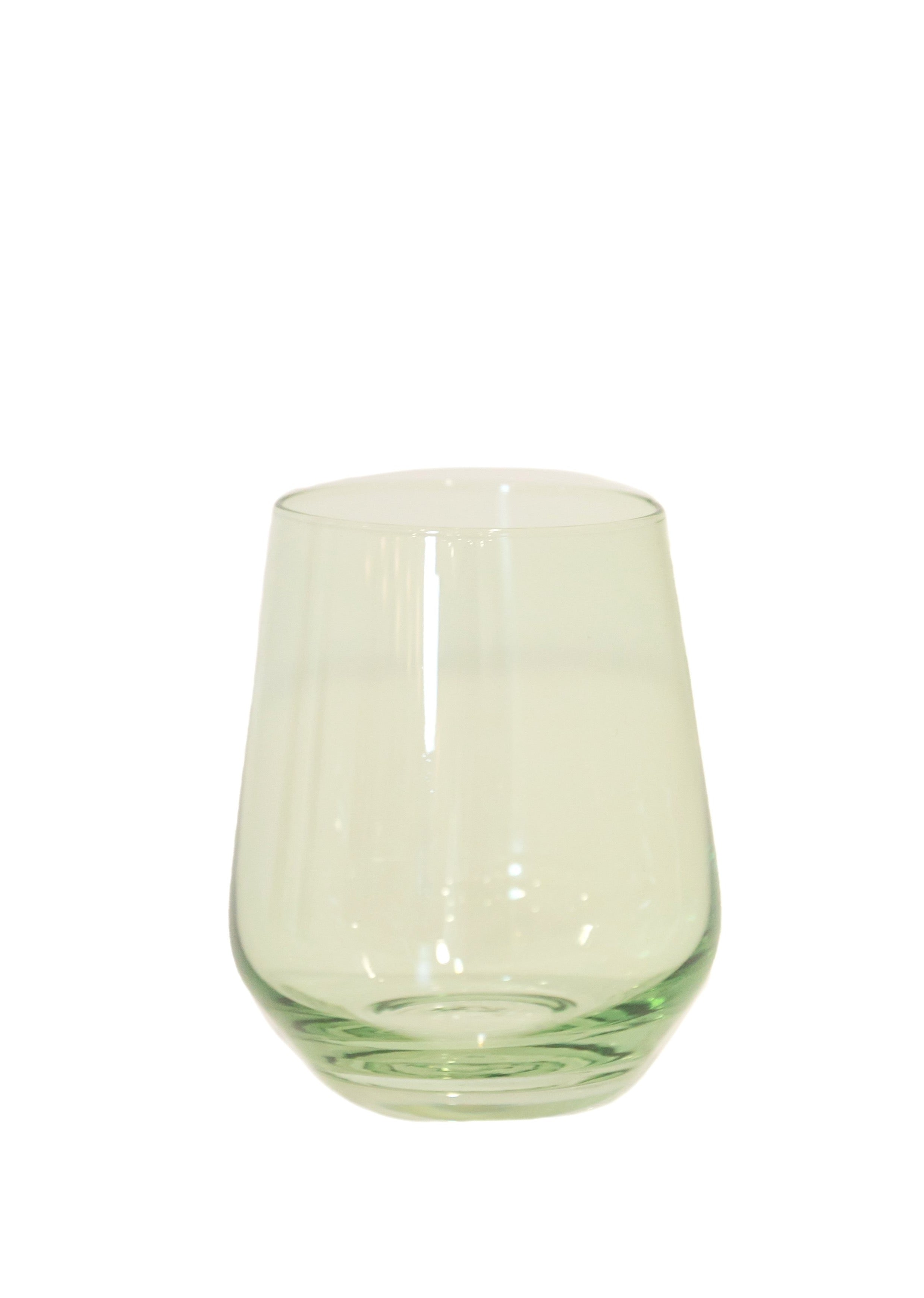 Wine Stemless, Set of 6 Mint Green