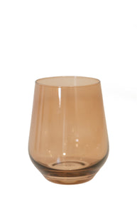 Wine Stemless, Set of 6 Amber Smoke