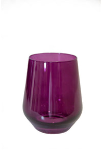 Wine Stemless, Set of 6 Amethyst