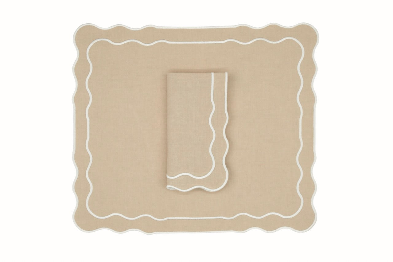 Tableau Linen Napkin and Placemat, Set of 4