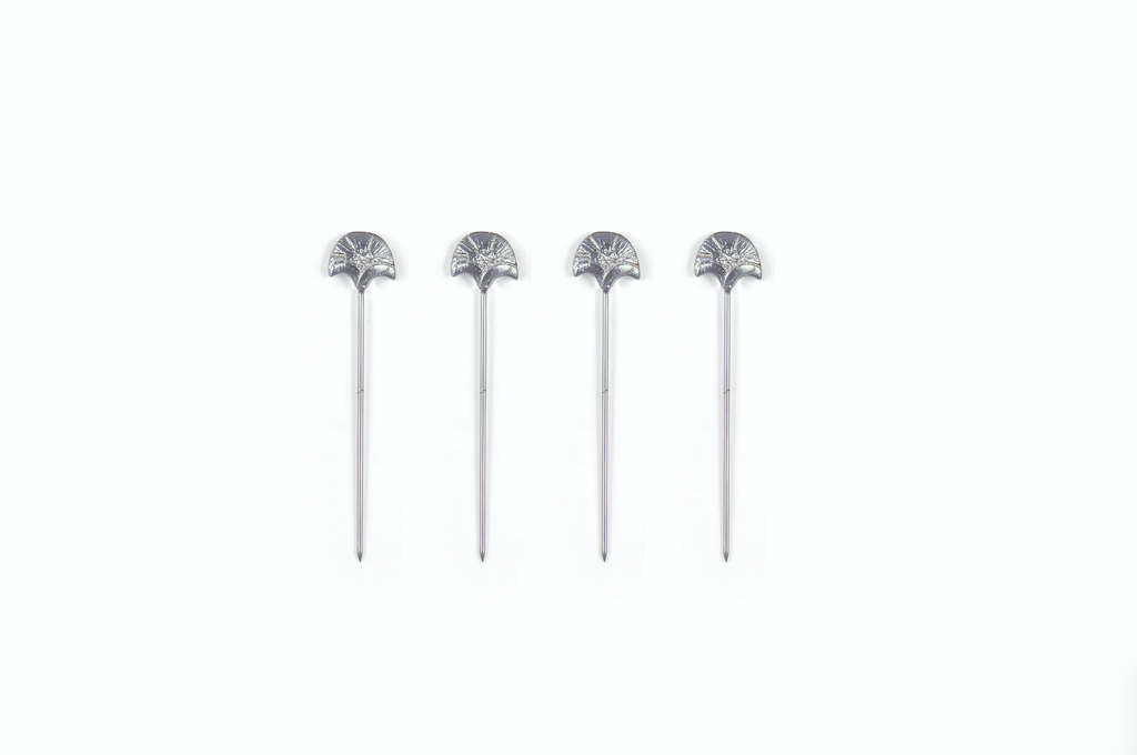 Clove Leaf Cocktail Picks, Set of 4