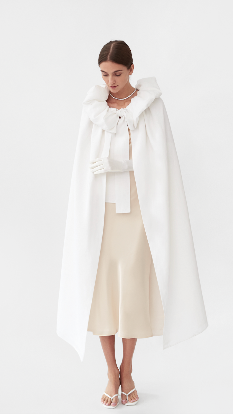 Whitewing Linen Cape