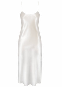 The Carolyn Slip Dress in Ivory