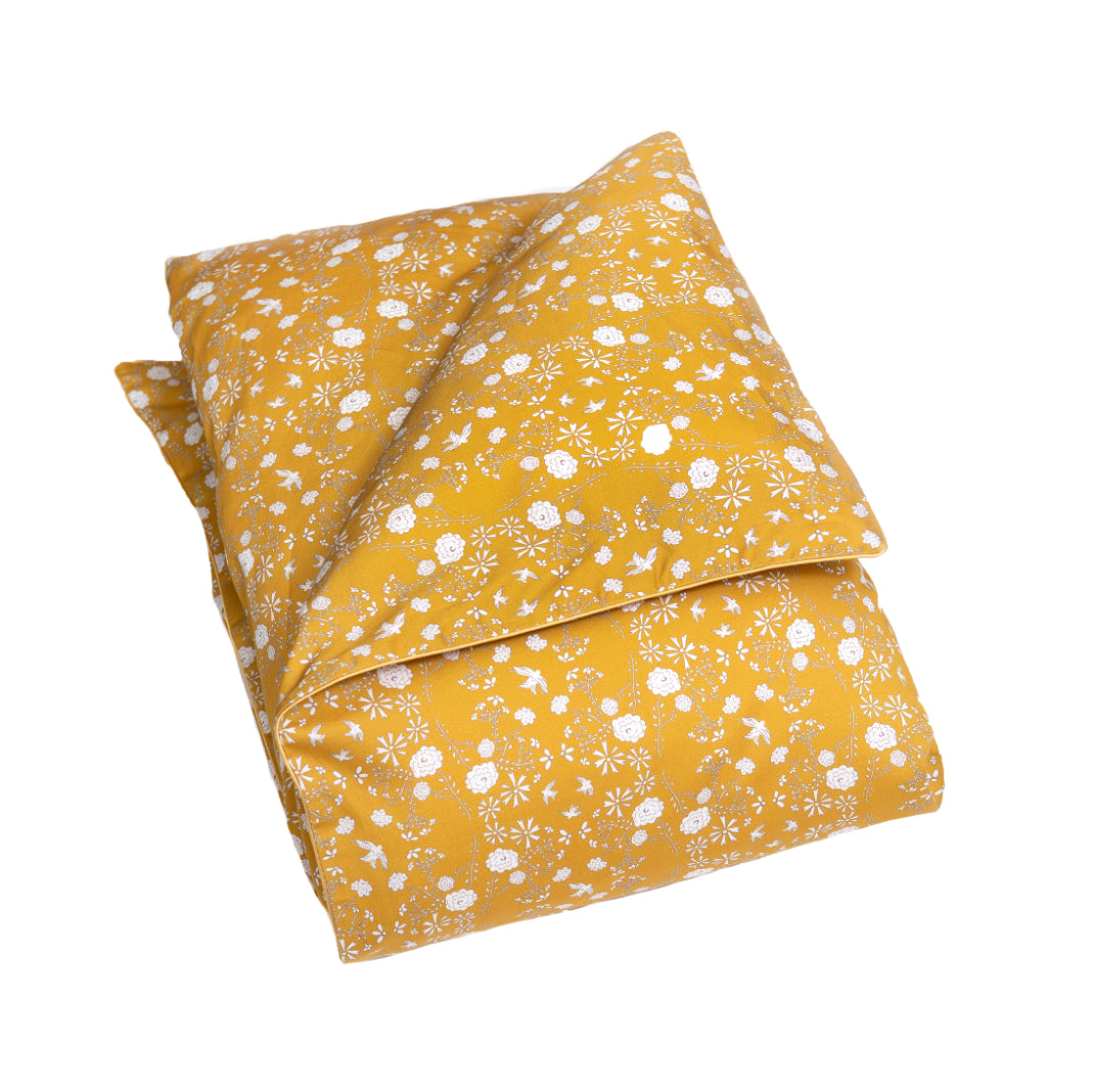 Bird's Song Baby Duvet in Mustard