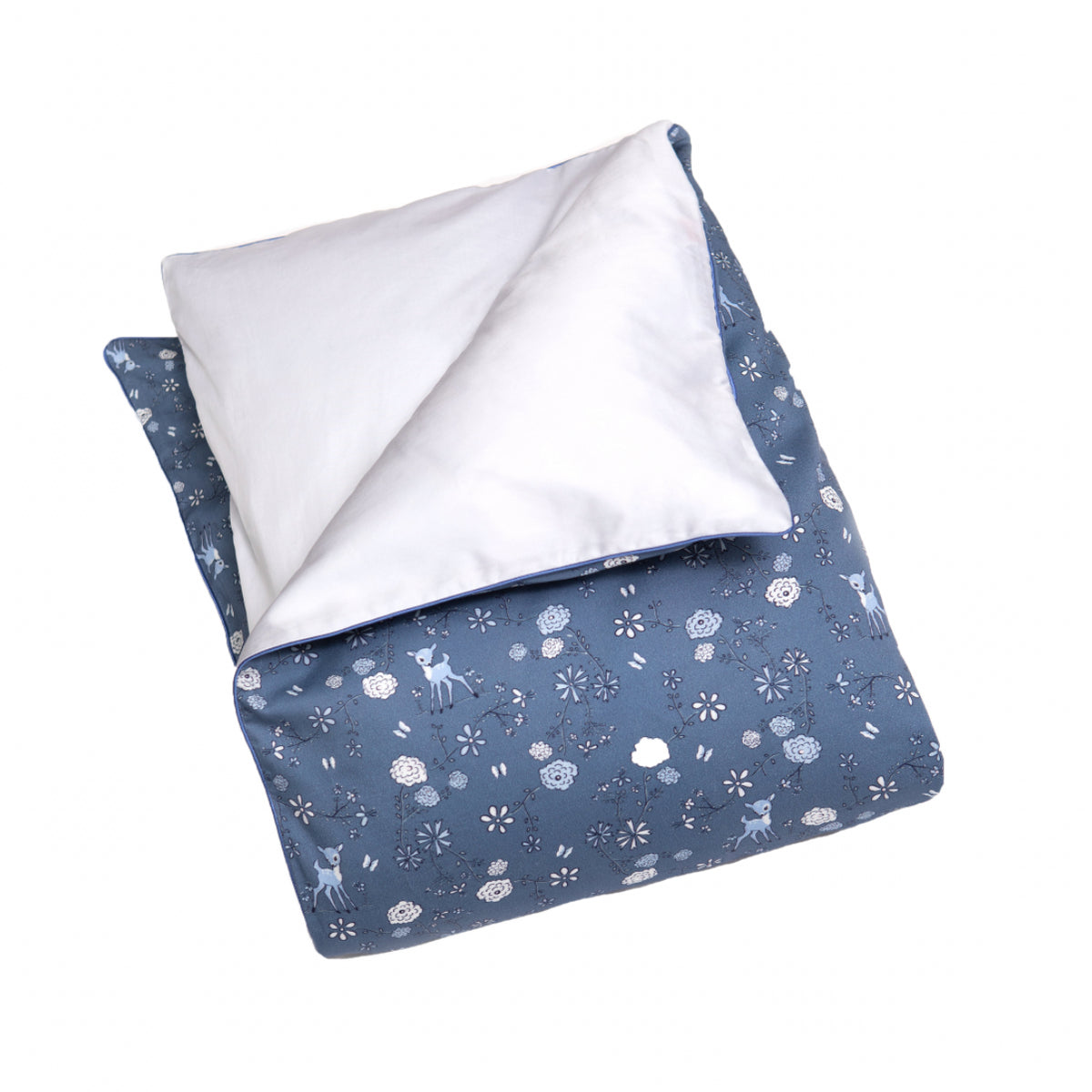 Into The Woodlands Baby Duvet in Blue