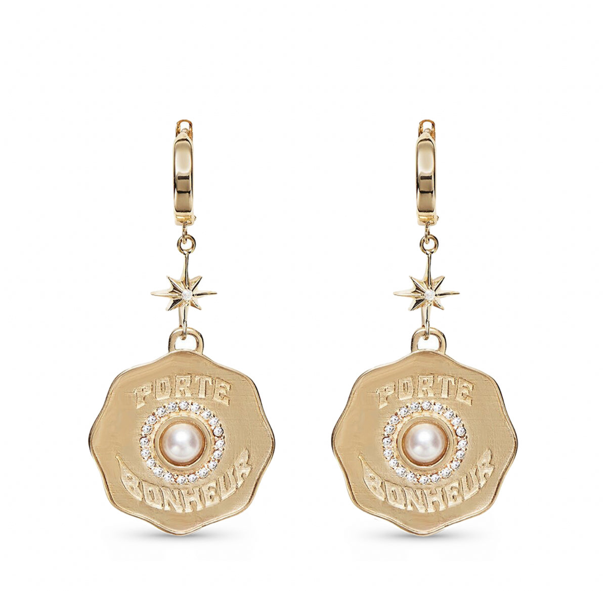 Porte Bonheur Coin Earrings