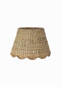 Scalloped Lampshade in Seagrass