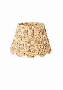 Scalloped Lampshade in Seagrass Twisted