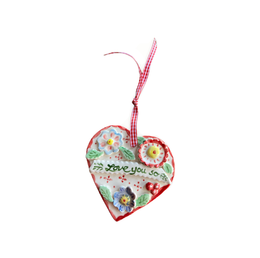 Love You So Heart Ornament