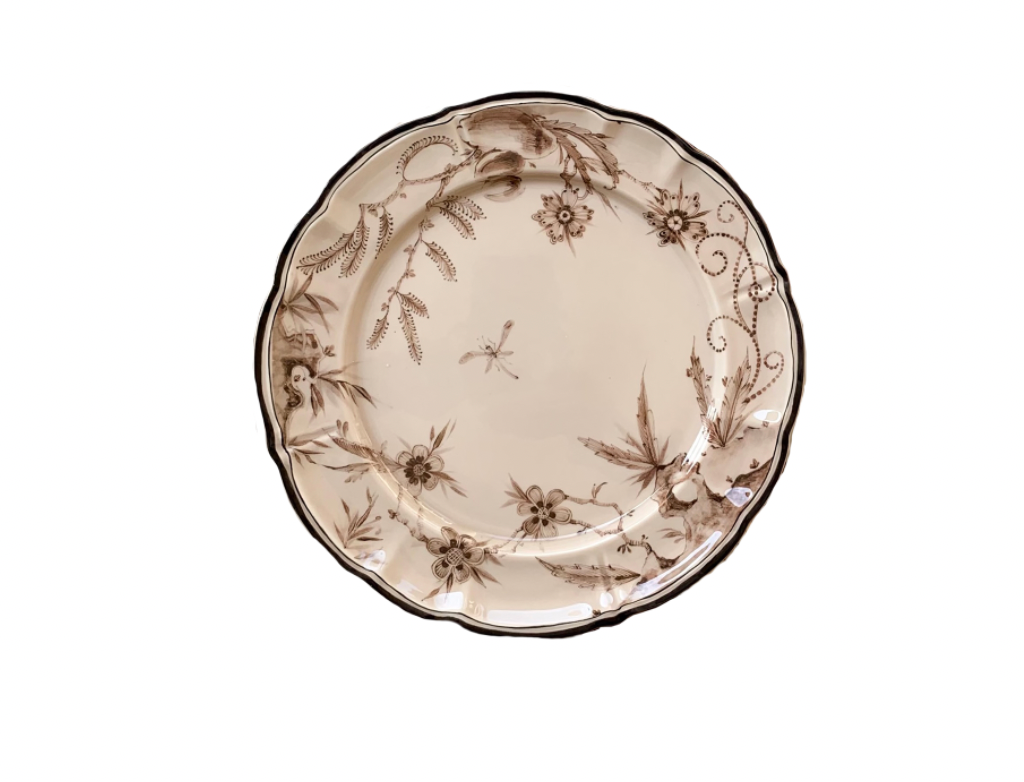 Rocaille Dove Gray Dessert Plate