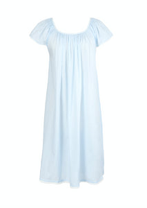 Julia Cap Sleeve Nightgown in Blue