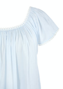 Julia Cap Sleeve Nightgown in Blue