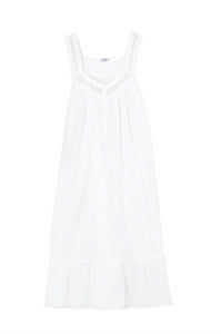 Courtney White Cotton Nightgown