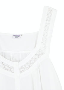 Courtney White Cotton Nightgown