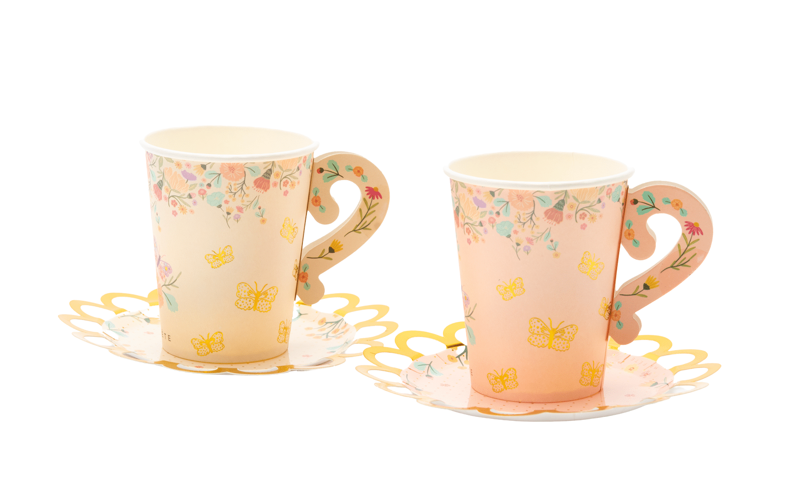 Tea Party Cups & Saucers Set