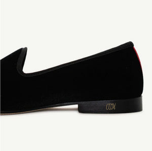 Men's Black Velvet Slipper II