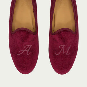 Men's Merlot Velvet Slipper II