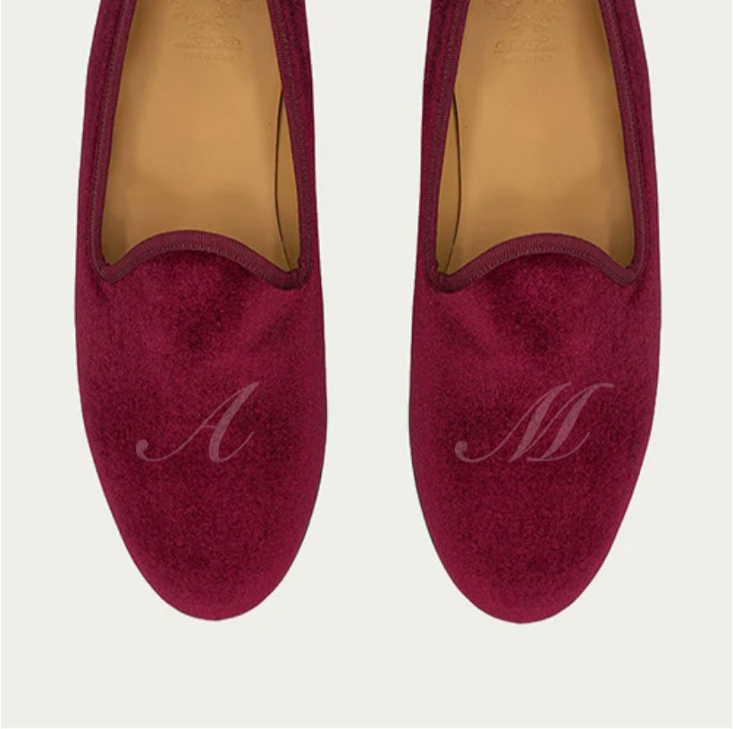 Men's Merlot Velvet Slipper II