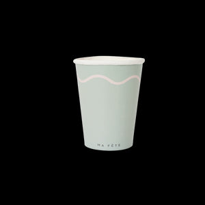 Signature Paper Cups in Pink & Mint