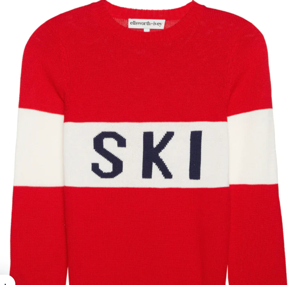 Children’s Block Ski Crewneck Sweater