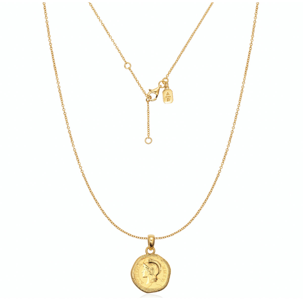 The Athena Coin Necklace Classic Chain