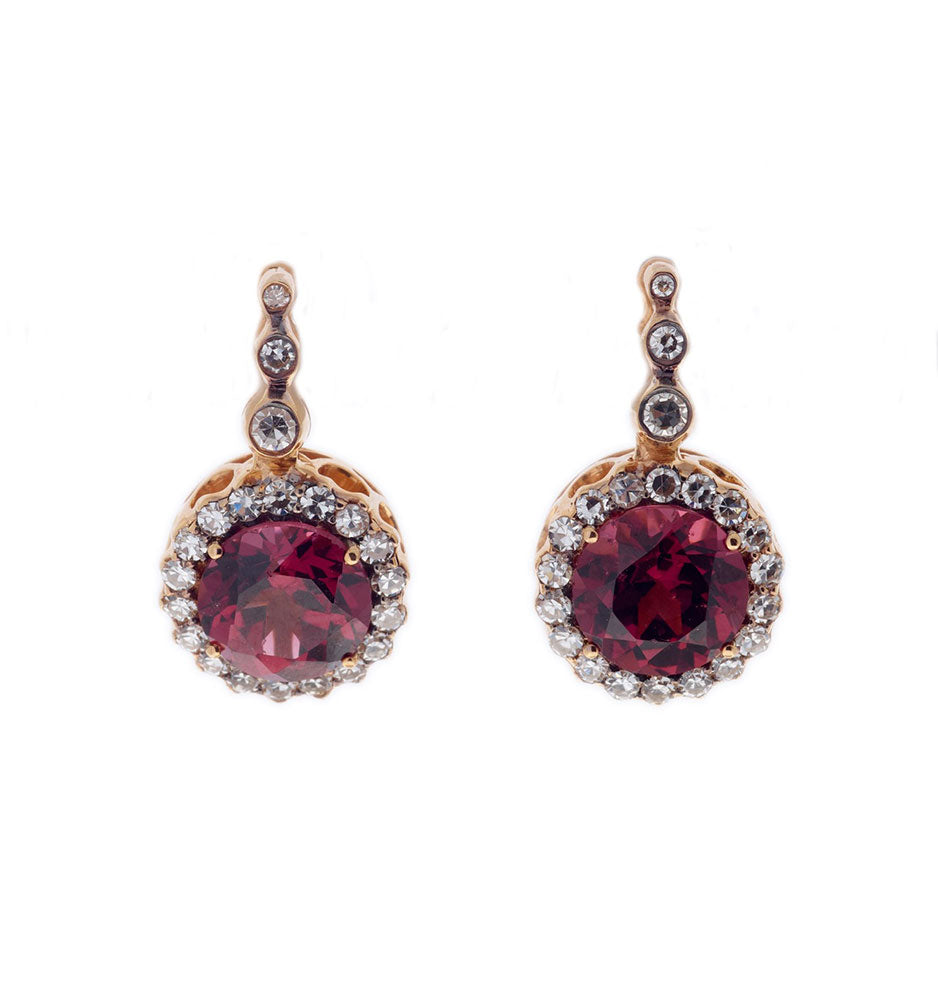 Beirut Rhodolite Earrings