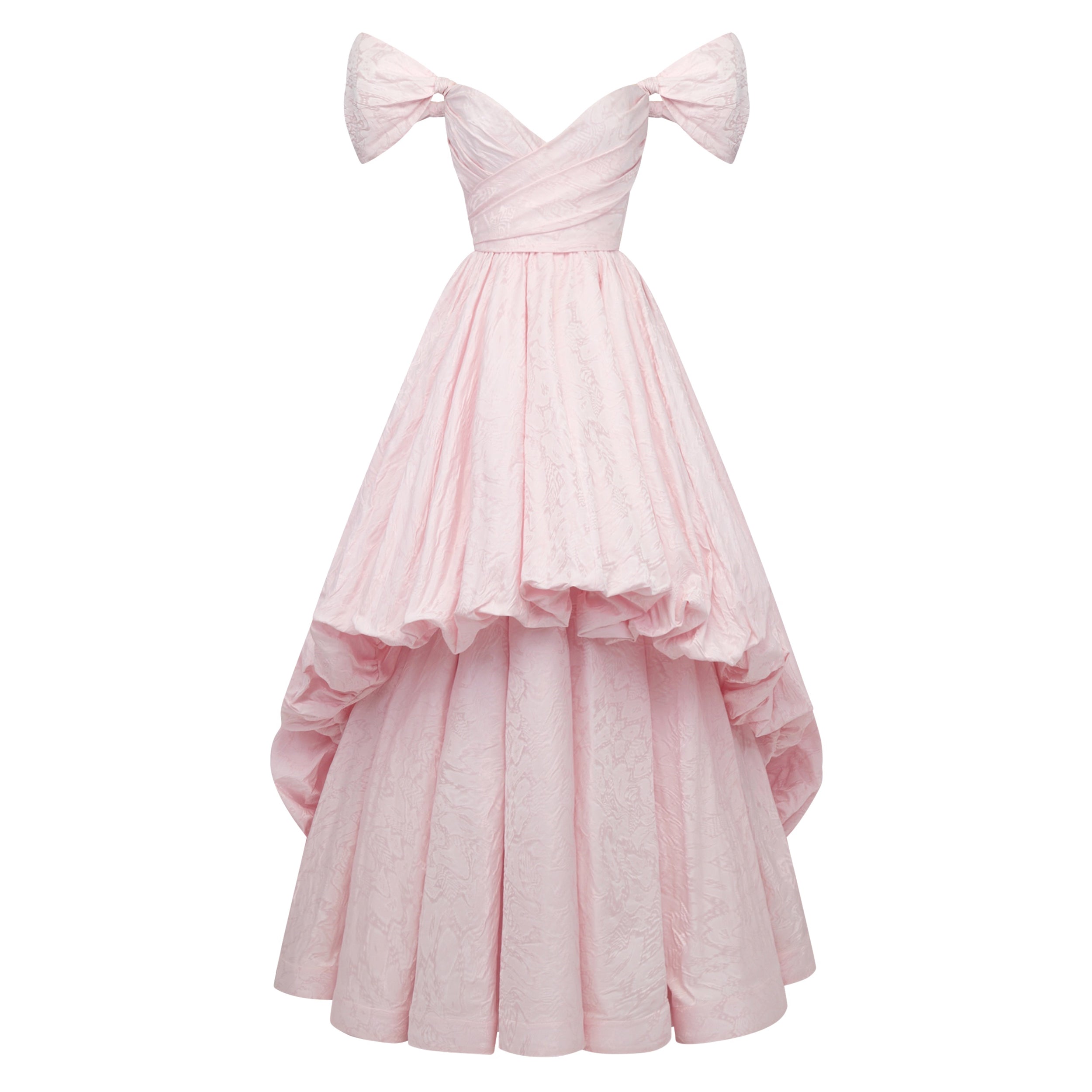 Bettina Gown in Orchid Jacquard Taffeta