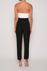 Silk Faille Cigarette Pants