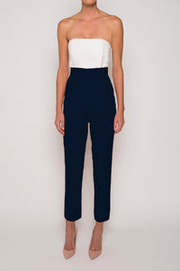 Silk Faille Cigarette Pants